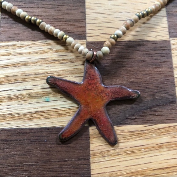 Lovely Little Starfish Resin Necklace made by an artist on Vancouver Island - Picture 4 of 9